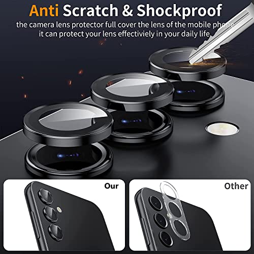 Zeking 2 Pack for Samsung Galaxy A54 Camera Lens Protector - color: Black