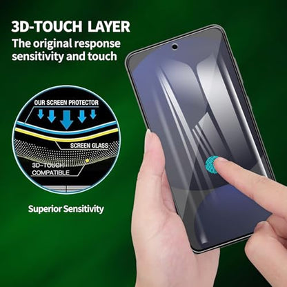 2 Pack for Samsung Galaxy S24 FE/SM-S721 Screen Protector, Tempered-Glass, Micro-curved Edges, Case Friendly, Bubble Free, HD Clear, Easy Installation - size: Galaxy S24 FE