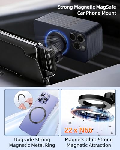PZK Car Phone Holder for 2022-2026 Chevy Silverado/GMC Sierra 13.4'' Screen - color: Magsafe, size: Silverado/GMC Sierra 2022-2026 (Extension Rod)