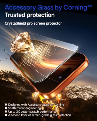 SMARTDEVIL 3 Pack Tempered Glass for iPhone 17 Pro Max Screen Protector | Accessory Glass by Corning™,SGS Military-Grade Shatterproof,HD Clear,SmartPull Bubble-Free Install,Case Friendly - size: iPhone 17 Pro Max 6.9 inches