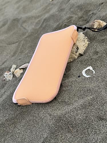 OneJoy Phone Sleeve Lightweight Cell Phone Pouch for Mobile Protection, Slim Fit and Durable, with Clip-on for Easy Carrying, Enough for 6.1" to 6.9" Cellphone [ Peach ] - color: Peach