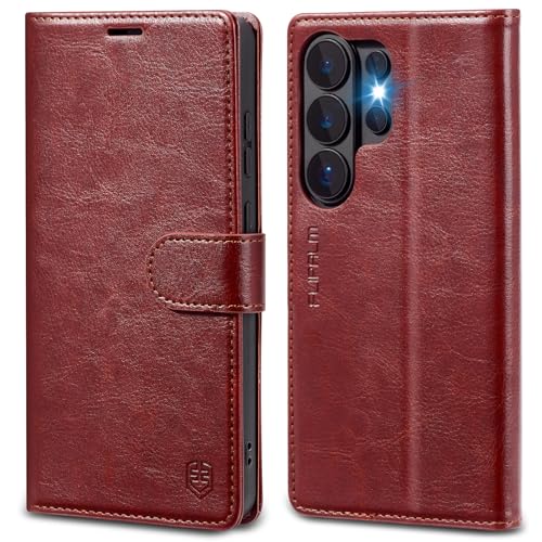 FLIPALM Wallet Case for Samsung Galaxy S26 Ultra 6.9", Brown | Card Holder, RFID Blocking, PU Leather Folio Flip, Kickstand, Protective Shockproof Cover - color: Brown, size: Samsung Galaxy S26 Ultra