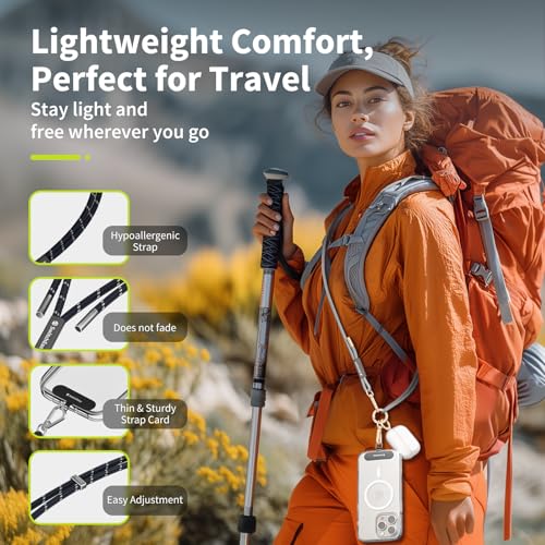 SWITCHEASY 6mm Adjustable Crossbody Phone Strap Compatible with Most Phones, Anti-Theft & Ant-Drop, Hands Free for Phone Lanyard Crossbody with Strap Card Phone Tether Tab-EasyStrap (Ice Cream White) - color: Ice Cream White, size: 6mm