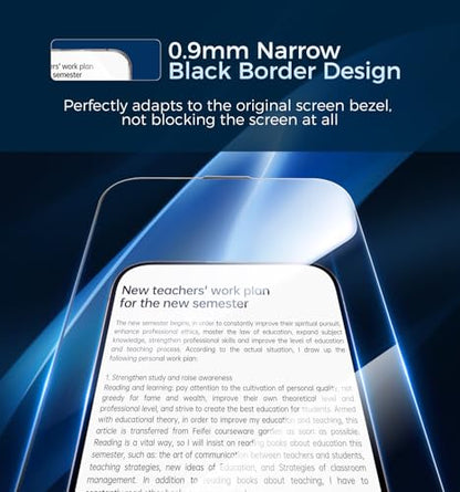 MAGIC JOHN 3rd Gen Upgraded for iPhone 16 Pro Max Screen Protector 6.9 Inch - size: iPhone 16 Pro Max-6.9''