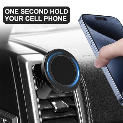 Surfcabin CNC Vent Phone Holder, Magnetic Car Air Vent Phone Holder Cradles Mount Compatible with F150 2015-2020 & Super Duty F250 F350 F450 2017-2021 Universal Bracket Stand for iPhone & Android - size: Fits F150 2015-2020
