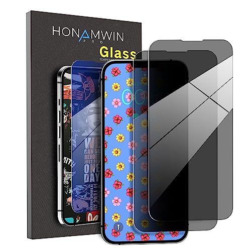 Screen Protector 2 PACK For iPhone 13 Anti Spy iPhone Tempered Glass Screen Protector - color: iPhone 13 (6.1 inch) Anti-Spy