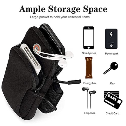 Phone Holder for Running Armband iPhone 17 16 16e 15 14 13 12 11 Pro Max Xs Xr X Plus Air Mini Pouch,Samsung Galaxy S26 S25 S24 S23 S22 Ultra Note,Black Cell Phone Arm Bands Sleeve Sports Gym - color: 2-Black
