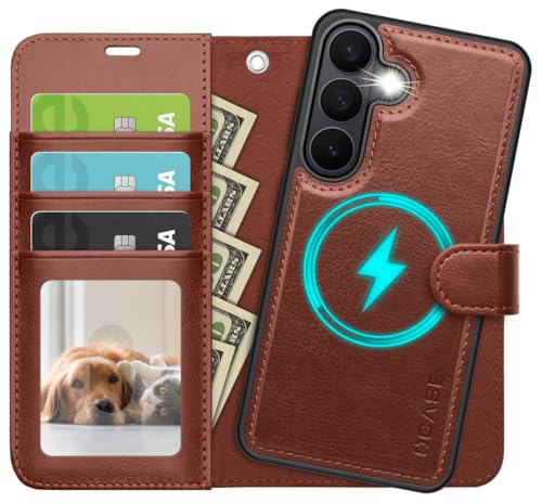OCASE for Samsung Galaxy S26 Detachable Wallet Case with Card Holder, [2 in 1] PU Leather Flip Folio Case with RFID Blocking Stand Wrist Strap Shockproof Phone Cover 2026, Dark Brown - color: Dark Brown, size: Samsung Galaxy S26