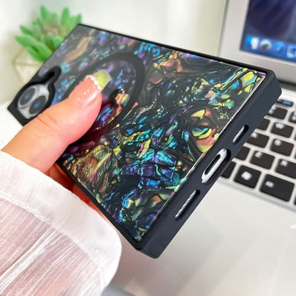 AIGOMARA Magnetic Rectangle for iPhone 17 Case, Abalone Shell - color: Abalone, size: iPhone 17