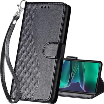 for Motorola Moto G Stylus 5G 2025 Wallet case, Black | 3 Card Holders, Kickstand, Shockproof TPU Shell, PU Leather, Magnetic Closure, Protective Flip Folio Cover, Women - color: 3
