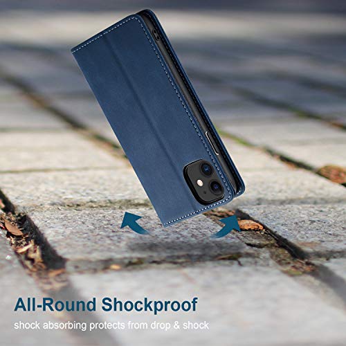 japezop Compatible with iPhone 11 Case,iPhone 11 Case Wallet with[RFID Blocking] Card Holder Kickstand, Leather Flip Wallet Case for iPhone 11 6.1 inch(Blue) - color: Blue, size: iPhone 11 6.1 Inch