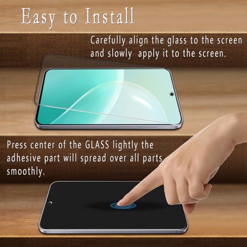 2 Pack Screen Protector for Samsung Galaxy S25 FE Tempered Glass - color: Clear-Galaxy S25 FE
