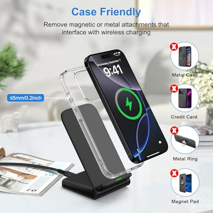 Wireless Charger Stand Samsung S26 Ultra 15W Fast Charging for Galaxy S26FE