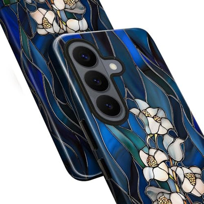 Case for Samsung Galaxy S26 Plus,Camera Protection Soft Glossy Phone Case - Lily Wild Flower Stained Glass - color: Lily Wild Flower Stained Glass, size: Samsung Galaxy S26 Plus