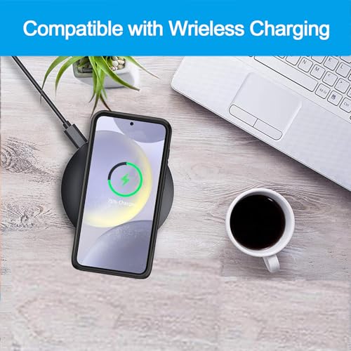 Battery Case for Galaxy S24 Plus, Upgraded 12000mAh Battery Pack Rechargeable Charger Case with Wireless Charging Compatible for Galaxy S24 Plus (6.7 inch) External Charging Cover (Black) - size: Galaxy S24 Plus