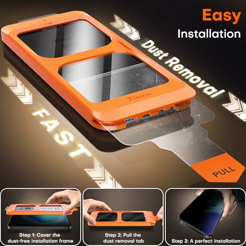 TOCOL for iPhone 17e Privacy Screen Protector - color: Privacy