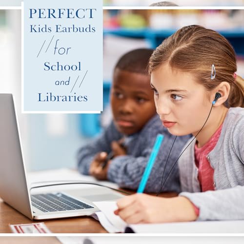 Kanayu 100 Pack Wired Earbuds Bulk for Classroom, No Mic 3.5mm, Blue - color: Blue