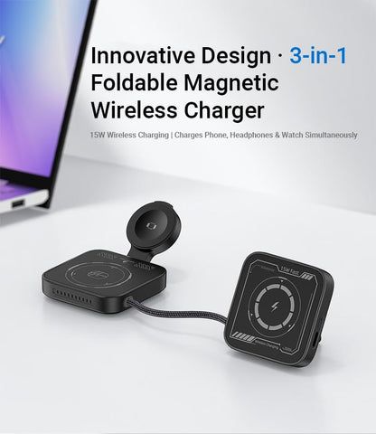 3-in-1 Wireless Charging Station, iPhone Watch AirPods