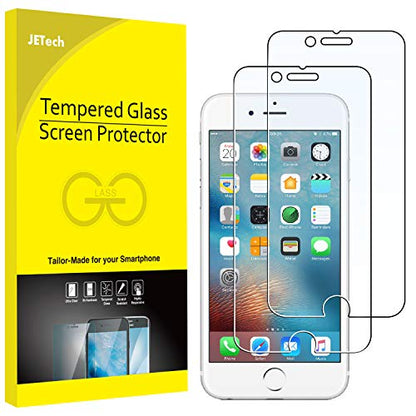 JETech Screen Protector for iPhone 6s/6, 2-Pack | HD Clear, Tempered Glass Film, Anti-Scratch Glass - size: iPhone 6S/6