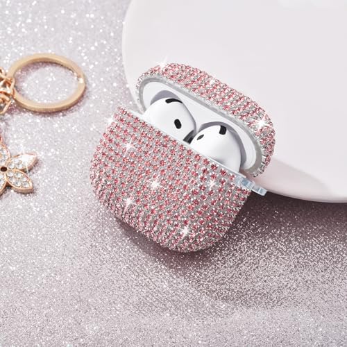 VISOOM Airpods 5 4 Cases iPods 4/5 Cover for Women,Unique Jewelry Design - color: J-Sakura Pink, size: Airpods 4/5(2024/2026)