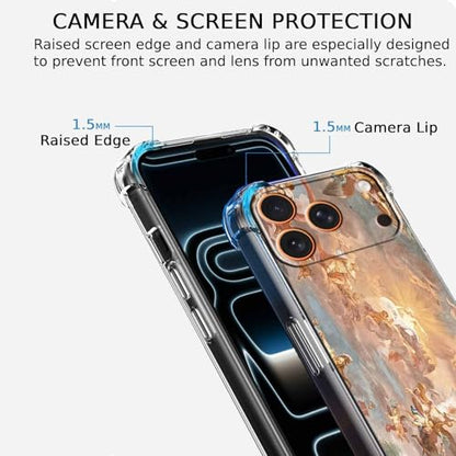 Case for iPhone 17 Pro Max with Renaissance Art Design,Cute Angel God Greek Mythology Painting,Clear Soft TPU Bumper Phone Cover,6.9"(Mythology,17PM) - color: Mythology, size: iPhone 17 Pro Max