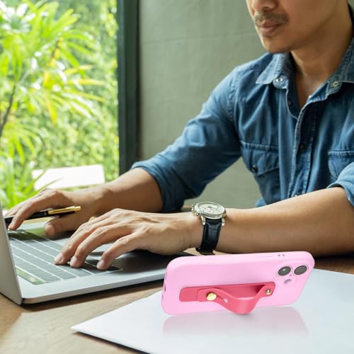 Weewooday 15 Pcs Phone Grip Strap Telescopic Finger Strap Stand,Pink - color: Pink