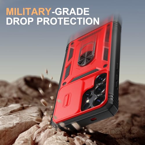 PASNEW Case for Samsung Galaxy S25 Ultra,6.9",Red - color: Red, size: Galaxy S25 Ultra (6.9 inch)