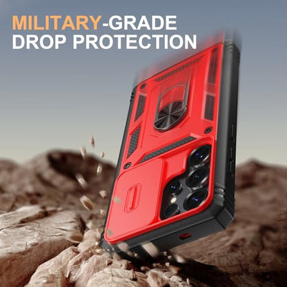 PASNEW Case for Samsung Galaxy S25 Ultra,6.9",Red - color: Red, size: Galaxy S25 Ultra (6.9 inch)