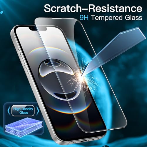 JETech Screen Protector for iPhone 17e/16e, 3-Pack | 9H Tempered Glass, Full Coverage, Scratch Resistant, HD Clear, Case-Friendly - size: iPhone 17e/16e