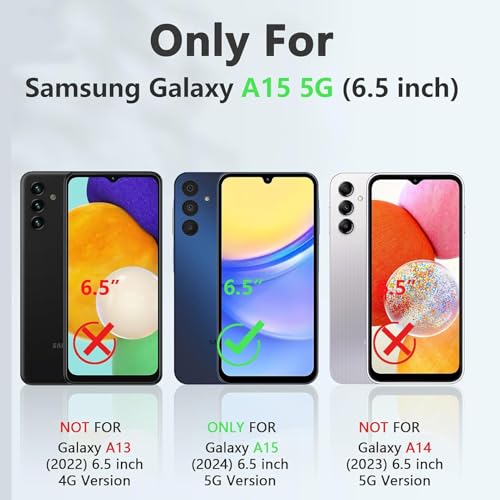 Battery Case for Galaxy A15, Enhanced 10000mAh Portable Protective Wireless Charging Case Support Carplay Compatible with Galaxy A15 (6.5 inch) Rechargeable Extended Battery Charger Cover - Black - size: for Galaxy A15