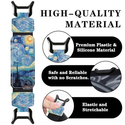 Hand Strap Holder for Kindle - Finger Grip for 6-7.5" Paperwhite 12th/11th Generation/Kobo/Lenovo/Sony Ereaders E-Book Tablet Starry Night Blue High Elasticity Reading Accessories - color: B-Starry Night Blue