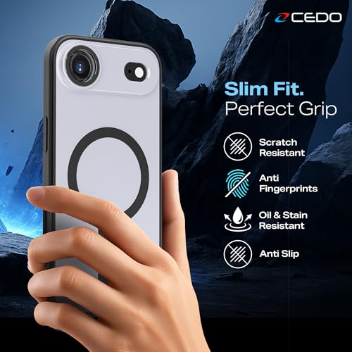 CEDO Magnetic Kickstand Case for iPhone 17 Air, MagSafe Compatible Black - size: iPhone 17 Air