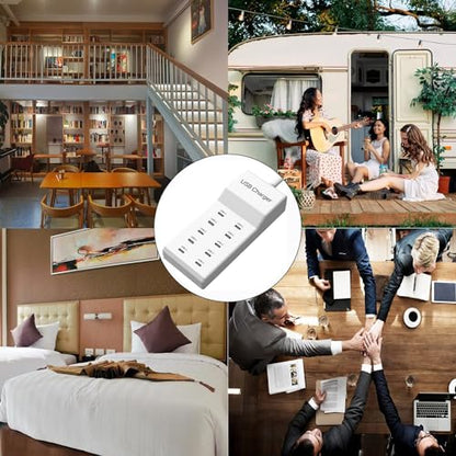 USB C Charger, 10 Ports USB Charging Station, 50W Multi-Port USB C Charger - size: 10Ports-50W
