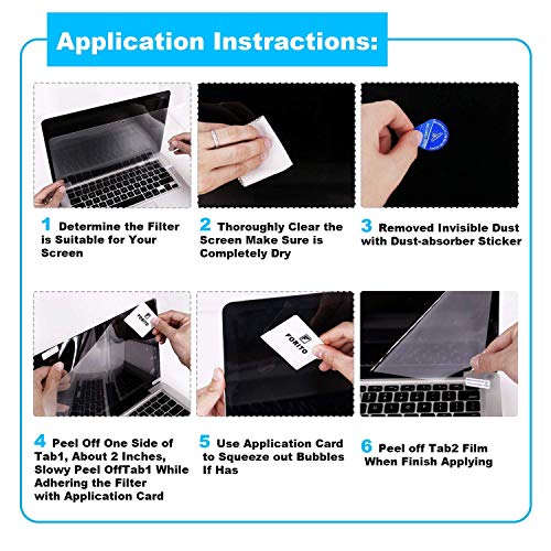 F FORITO 2 PACK Anti Glare Laptop Screen Protector Compatible with 2018-2020 MacBook Air 13 with Touch ID Version A1932 A2179 A2337 M1, Anti-scratch & Anti-fingerprint (Matte) Screen Filter