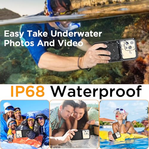 AICase Waterproof Phone Case,Universal Self-Check Function Underwater Pouch Dry Bag Beach Floating Shower Snorkeling for 16promax/16plus/15promax/15plus/14promax/14plus/13promax/12promax for 6.9" - size: iphone 6.9"