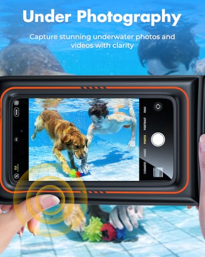 UNBREAKcable Floating Waterproof Phone Pouch 2 Pack, IPX8 Waterproof Phone Case Dry Bag Kayak/Beach/Cruise Travel Essentials, Water Proof Pouch for iPhone 17 16 15 Pro Max, Samsung S25 Ultra S24-7 - size: 7.0 inch