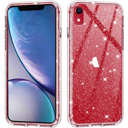 JJGoo Compatible with iPhone XR Case, Bling Sparkle Soft TPU Anti-Scratch Shockproof Protective Phone Bumper, Women Girls Cute Slim Phone Case, Clear Glitter - color: Clear Glitter