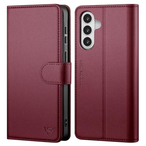 Compatible with Samsung Galaxy S26 Case Wallet with Card Holder [4 Card Slot] Women Men,RFID Blocking PU Leather Phone Case Flip Shockproof Protector Cover Credit Card Slot Kickstand,Wine Red - color: Wine Red, size: Samsung Galaxy S26 - 6.3"