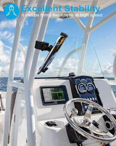Lycan Series Marine Boat Helm Rail Tablet Smartphone Pole bar Holder Mount