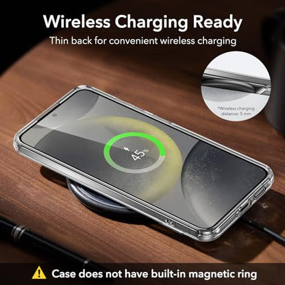 ESR for Samsung Galaxy S24 Ultra Phone Case, 3 Stand Modes Kickstand for S24 Ultra Cover, Military-Grade Drop Protection, Slim Fit, Boost Series Case, Clear - color: Boost-Clear