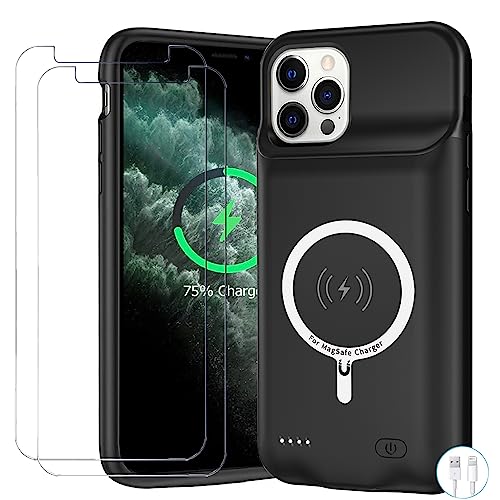 Battery Case for iPhone 11 Pro, Upgraded 10000mAh Battery Pack Rechargeable Charger Case with Carplay Wireless Charging Compatible with iPhone 11 Pro (5.8 inch) External Charging Clip(Black) - size: iPhone 11 Pro
