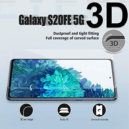 Galaxy S20 FE HD Clear Tempered Glass Screen Protector + Camera Lens Protectors, [2+2 Pack] [3D Glass] [Anti-Glare] [Bubble-Free] Screen Protector Glass For Samsung Galaxy S20 FE - size: Galaxy S20 FE