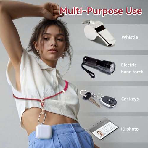 VVAAGG Cell Phone Lanyard for iPhone Crossbody Phone Strap - color: Red