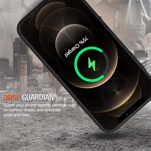 Battery Case for iPhone 12 Pro Max , Enhanced 12000mAh Portable Protective Wireless Charging Case Support Carplay Compatible with iPhone 12 Pro Max(6.7 inch) Rechargeable Battery Charger Cover(Black) - size: iPhone 12 Pro Max