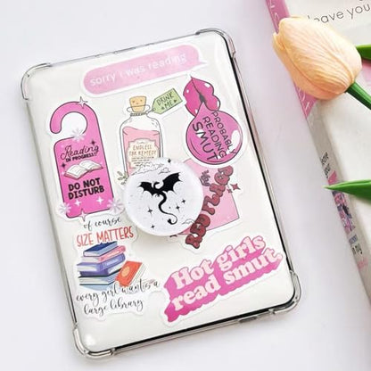Cute Dragon Kindle Grip, for with Kindle E-Readers, iPhones and Smartphones,Rotating Folding Elastic Base, A Gift for Book Lover - color: Cute Dragon