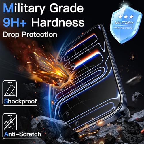 JETech 3D 9H+ Anti-Reflective Screen Protector for iPhone 17 Pro - size: iPhone 17 Pro