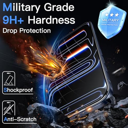 JETech 3D 9H+ Anti-Reflective Screen Protector for iPhone 17 Pro - size: iPhone 17 Pro