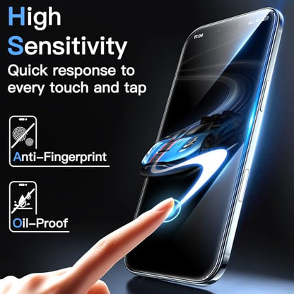 JETech Screen Protector for iPhone Air, 3-Pack | 9H Tempered Glass, HD Clear, Anti-Scratch Protection, Easy Installation Tool - size: iPhone Air