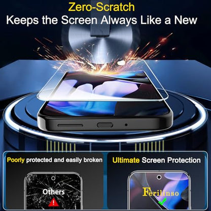 Ferilinso Screen Protector for Google Pixel 9 Pro XL, Tempered Glass Back - size: Pixel 9 Pro XL-6.73 IN