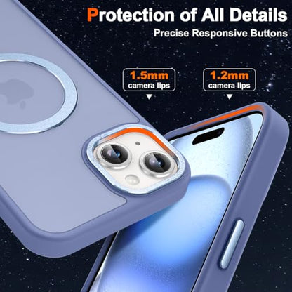 Magnetic for iPhone 15 Case with Ring Stand, Sierra Blue - color: Sierra Blue, size: Iphone 15 6.1 inches